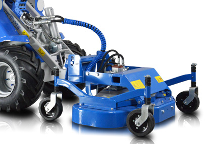 Mini excavator lawn mower