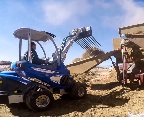 Manure fork for mini loaders MultiOne