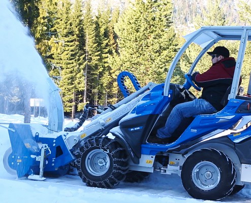 Multione-snow-blower for mini excavator