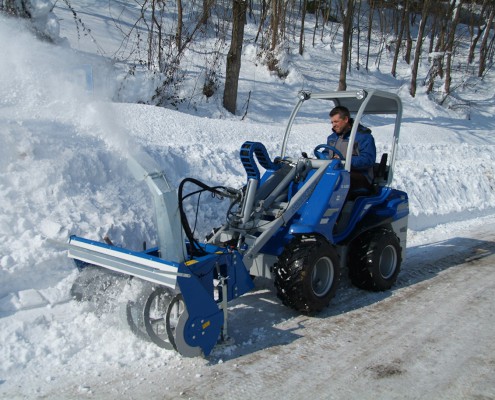 Multione-snow-blower for mini excavator