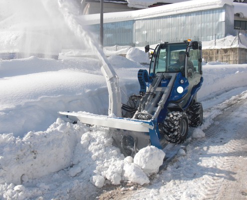 Multione-snow-blower for mini excavator