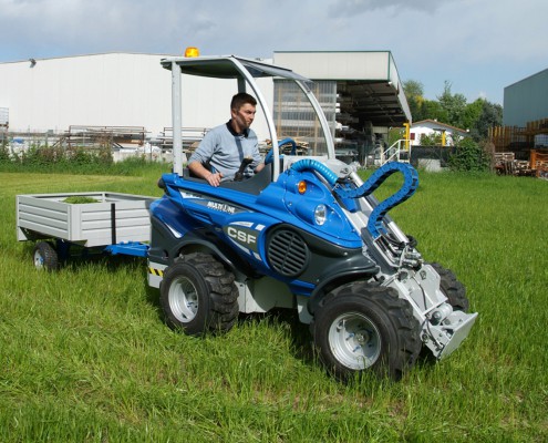 Multione-trailer for mini loader