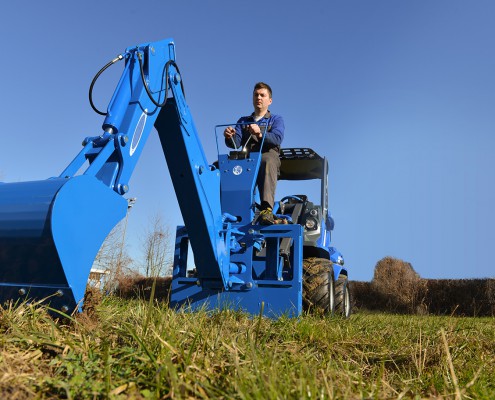 MultiOne mini loader 7 series with backhoe