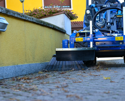 mini excavator weed brush