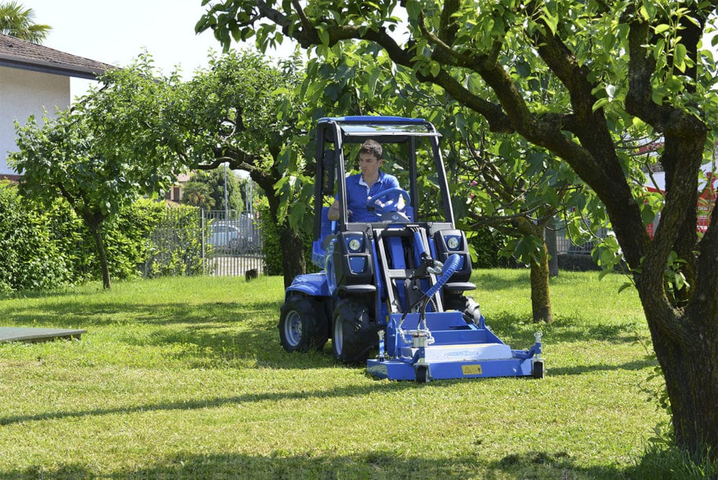 MultiOne mini loader 2 series with lawn mower 1