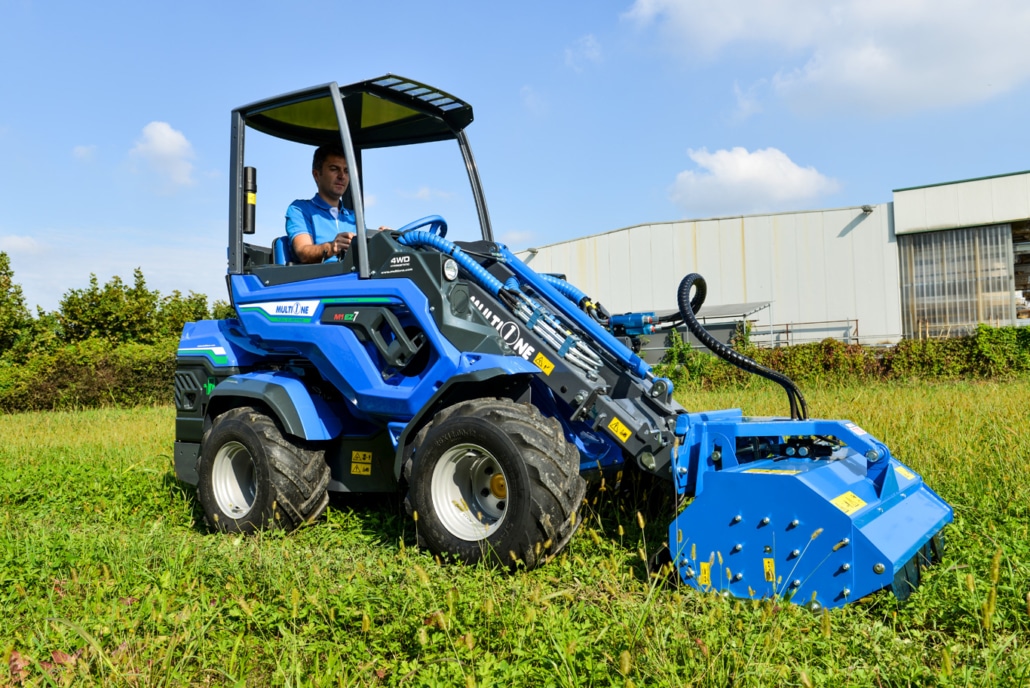 MultiOne mini loader EZ series with flail mower 01