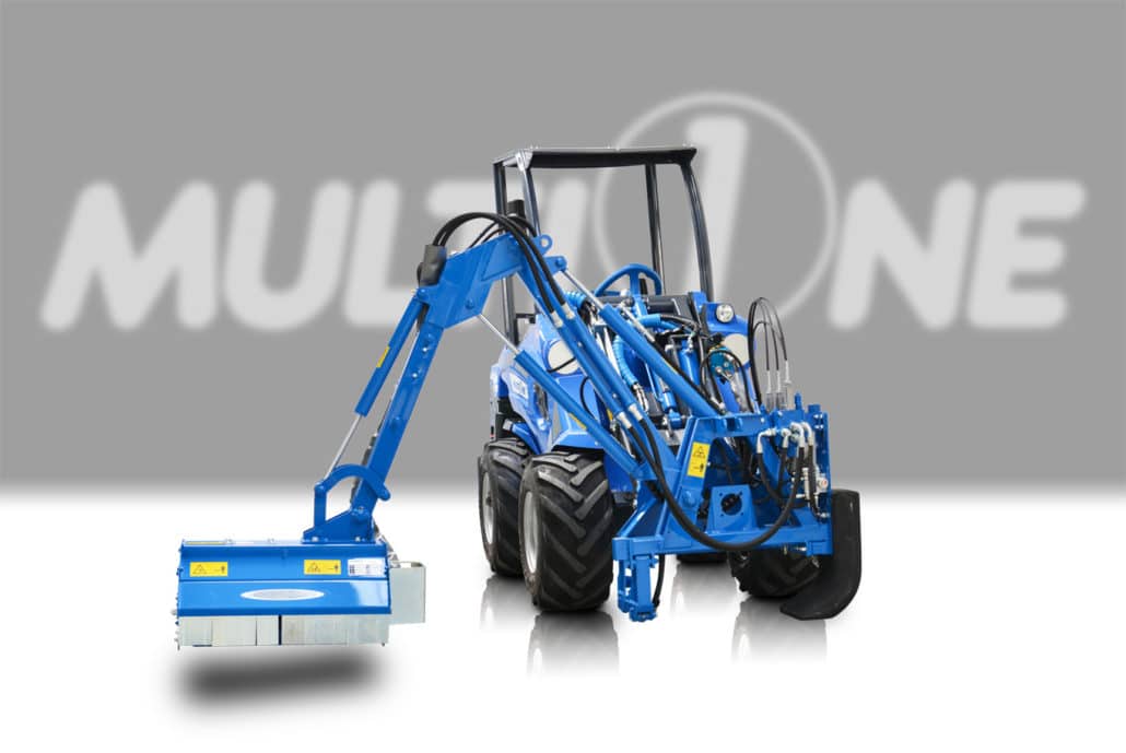 Side boom with flail mower DZ2